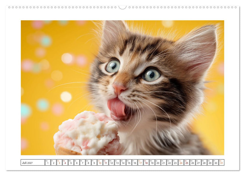 Miau macht glücklich (CALVENDO Premium Wandkalender 2027)
