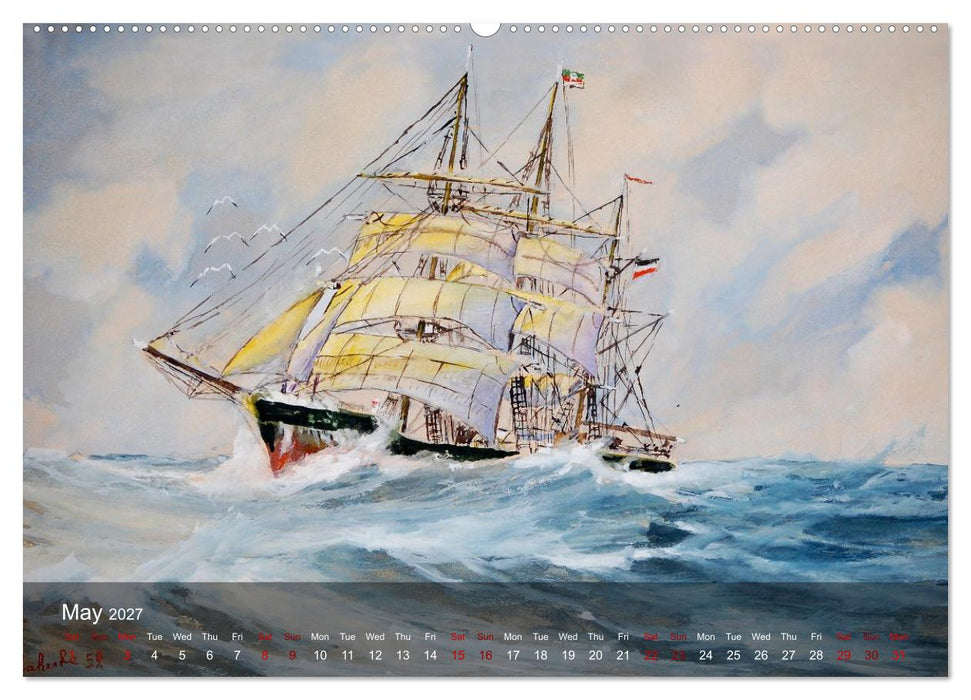 Sails on the Horizon (CALVENDO Monthly Calendar 2027)