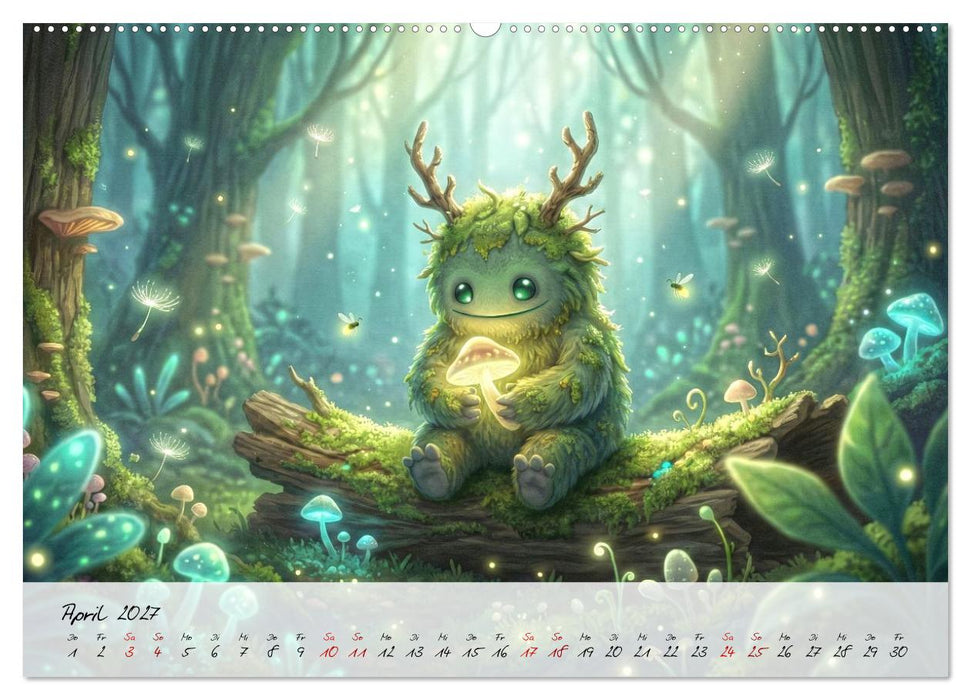 Fluffy Monsters (CALVENDO Premium Wandkalender 2027)