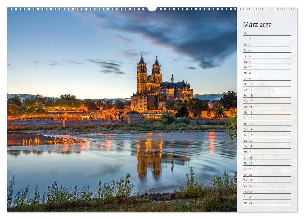 Magdeburg an der Elbe - Der Planer (CALVENDO Premium Wandkalender 2027)