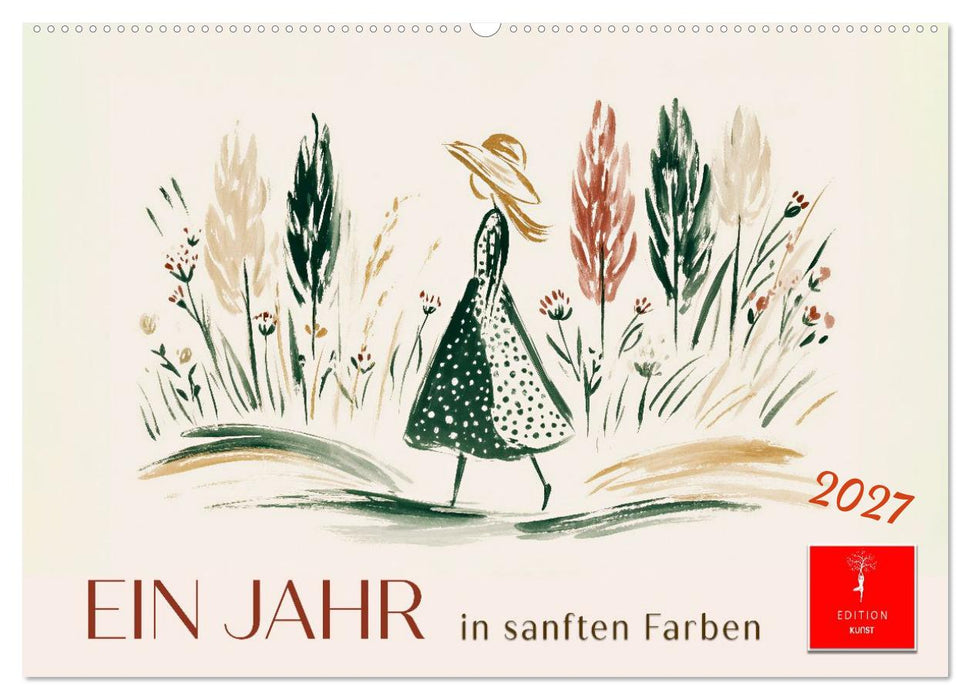 Ein Jahr in sanften Farben (CALVENDO Wandkalender 2027)