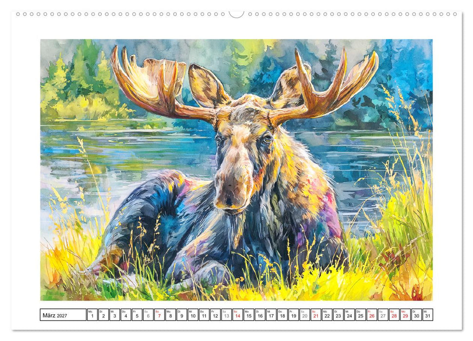 Norwegen. Künstlerische Aquarelle aus dem hohen Norden (CALVENDO Wandkalender 2027)