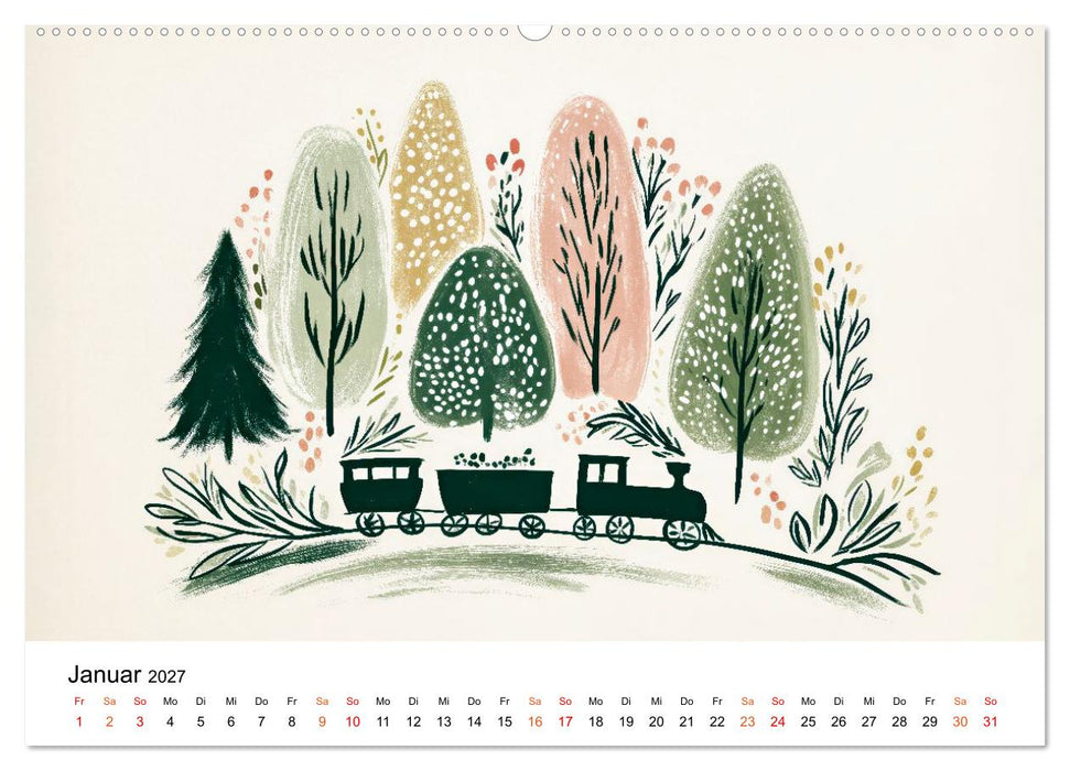Ein Jahr in sanften Farben (CALVENDO Premium Wandkalender 2027)