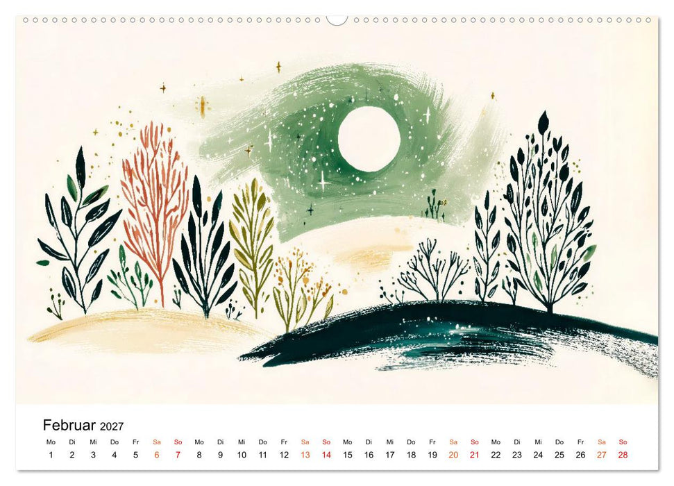 Ein Jahr in sanften Farben (CALVENDO Premium Wandkalender 2027)