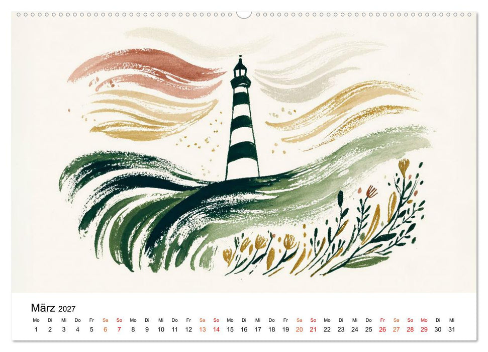 Ein Jahr in sanften Farben (CALVENDO Premium Wandkalender 2027)