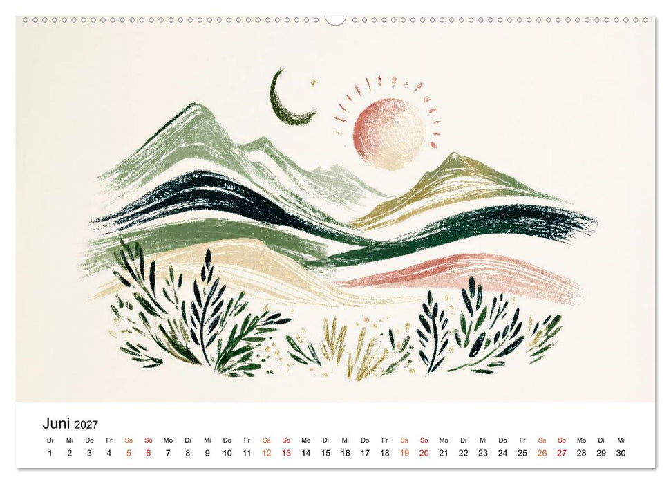 Ein Jahr in sanften Farben (CALVENDO Premium Wandkalender 2027)