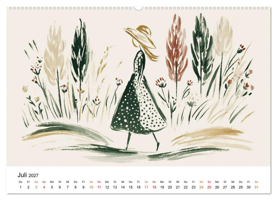 Ein Jahr in sanften Farben (CALVENDO Premium Wandkalender 2027)