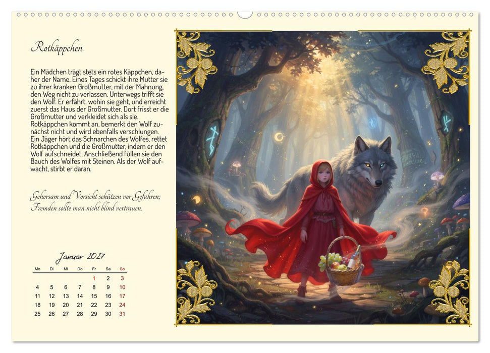 Die schönsten Märchen (CALVENDO Premium Wandkalender 2027)