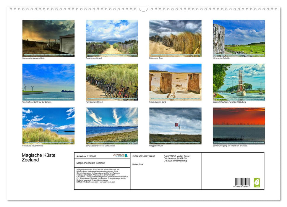Magische Küste Zeeland (CALVENDO Wandkalender 2027)