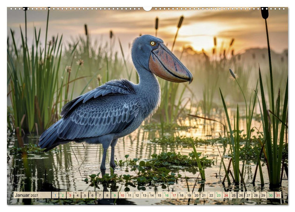 Schuhschnabel Vogel (CALVENDO Wandkalender 2027)