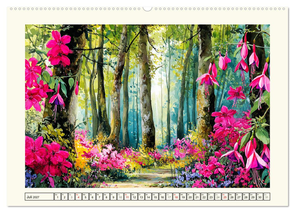 Irland. Künstlerische Aquarelle zwischen Küste und Hochland (CALVENDO Premium Wandkalender 2027)