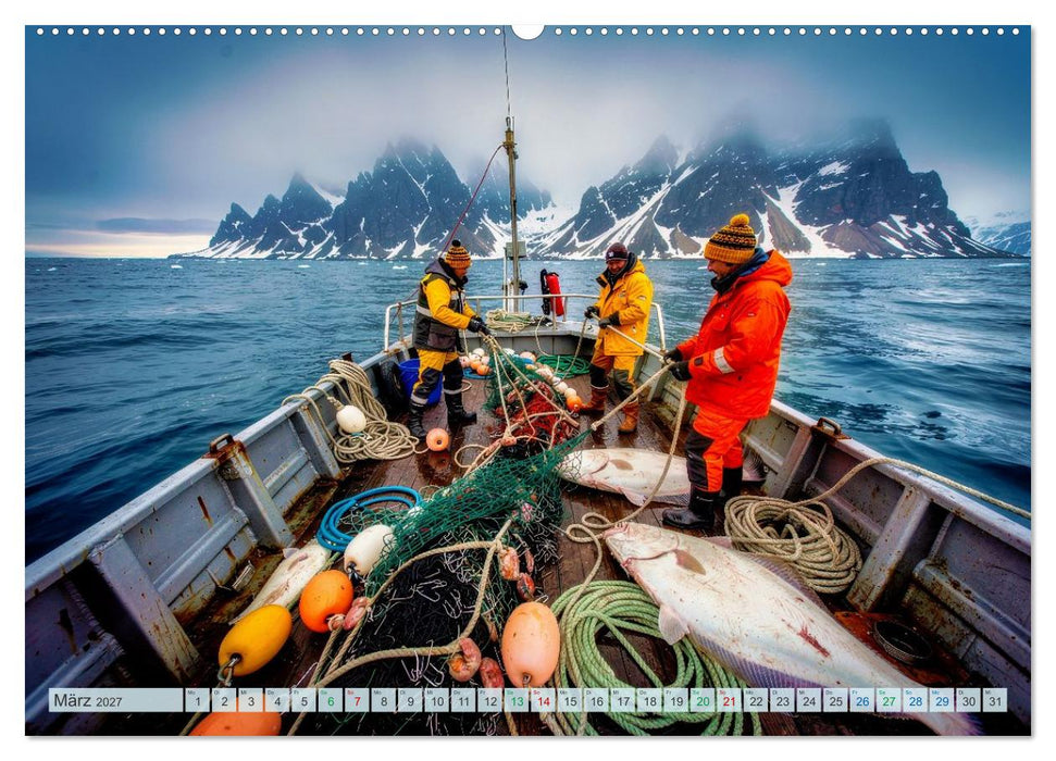 Heilbuttwahnsinn vor Grönland (CALVENDO Wandkalender 2027)