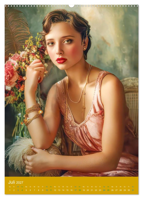 Erleben Sie die Goldenen 20er - Stilvolle Portraits (CALVENDO Premium Wandkalender 2027)