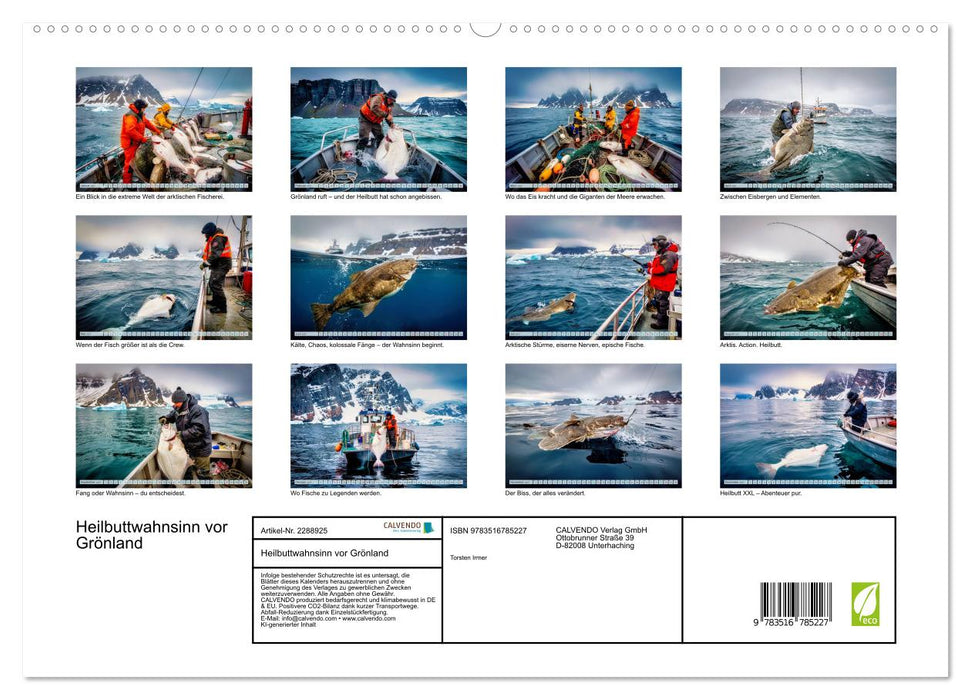 Heilbuttwahnsinn vor Grönland (CALVENDO Premium Wandkalender 2027)