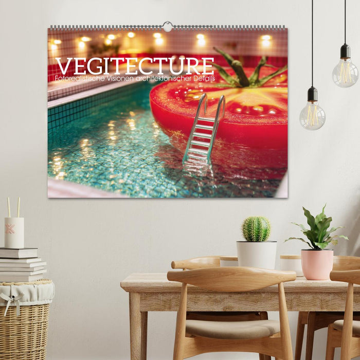 Vegitecture. Fotorealistische Visionen architektonischer Details (CALVENDO Wandkalender 2027)