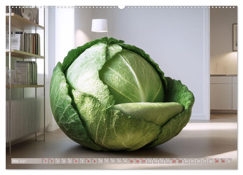 Vegitecture. Fotorealistische Visionen architektonischer Details (CALVENDO Wandkalender 2027)
