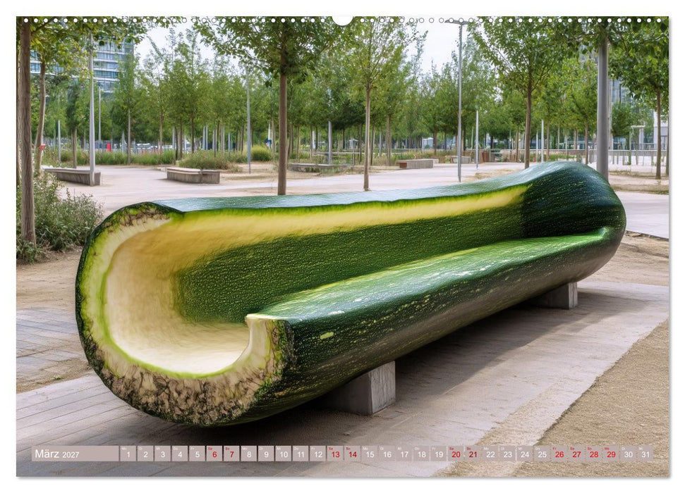 Vegitecture. Fotorealistische Visionen architektonischer Details (CALVENDO Premium Wandkalender 2027)