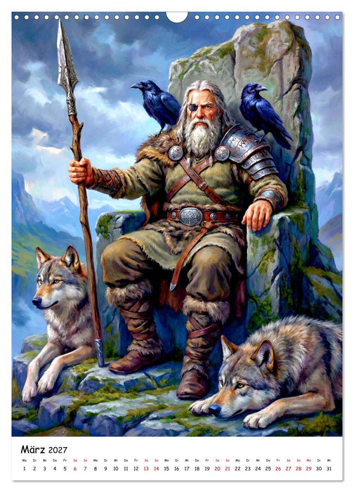 Götter der Wikinger – Ikonen der Nordischen Mythologie (CALVENDO Wandkalender 2027)