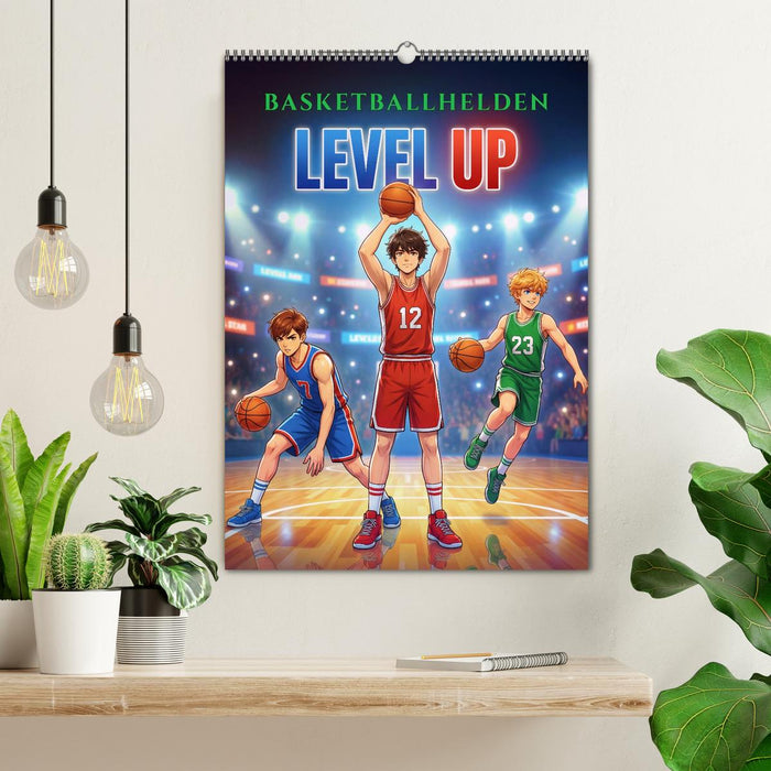 Level Up – Basketballhelden (CALVENDO Wandkalender 2027)