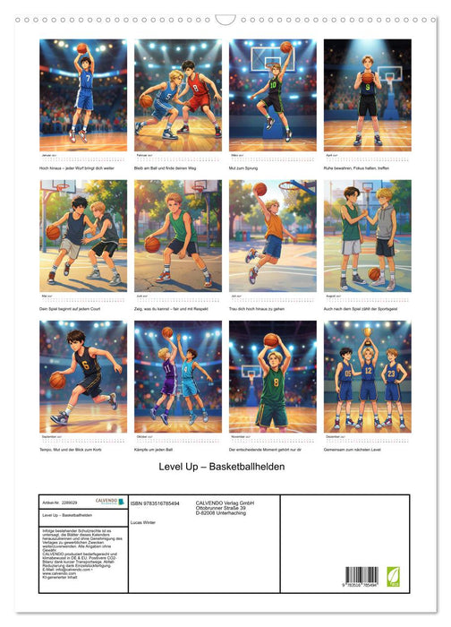 Level Up – Basketballhelden (CALVENDO Wandkalender 2027)