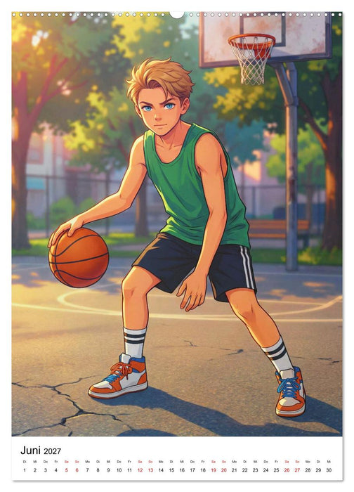 Level Up – Basketballhelden (CALVENDO Wandkalender 2027)