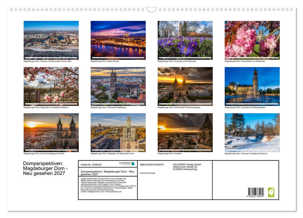 Domperspektiven: Magdeburger Dom - Neu gesehen 2027 (CALVENDO Wandkalender 2027)