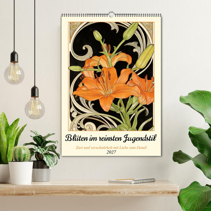 Blüten im reinsten Jugenstil (CALVENDO Wandkalender 2027)