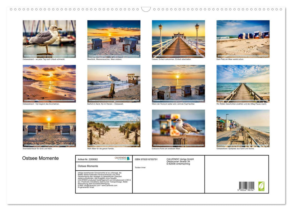 Ostsee Momente (CALVENDO Wandkalender 2027)
