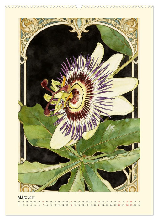 Blüten im reinsten Jugenstil (CALVENDO Premium Wandkalender 2027)