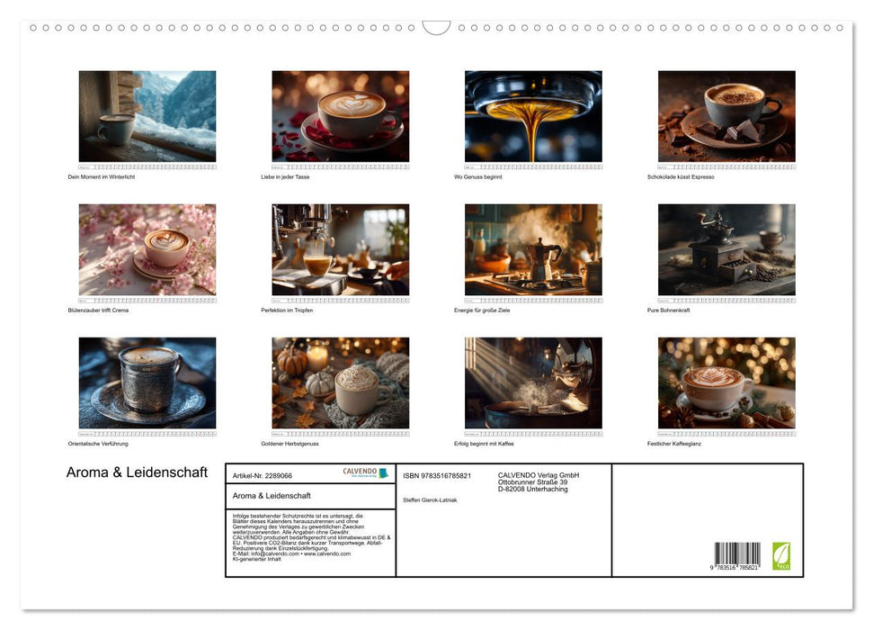Aroma & Leidenschaft (CALVENDO Wandkalender 2027)