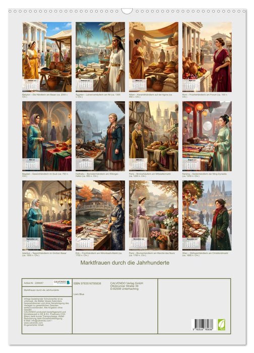 Marktfrauen durch die Jahrhunderte (CALVENDO Wandkalender 2027)