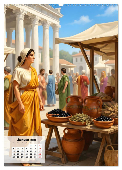 Marktfrauen durch die Jahrhunderte (CALVENDO Wandkalender 2027)