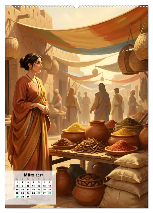 Marktfrauen durch die Jahrhunderte (CALVENDO Wandkalender 2027)