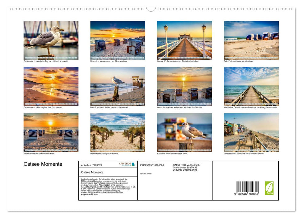 Ostsee Momente (CALVENDO Premium Wandkalender 2027)
