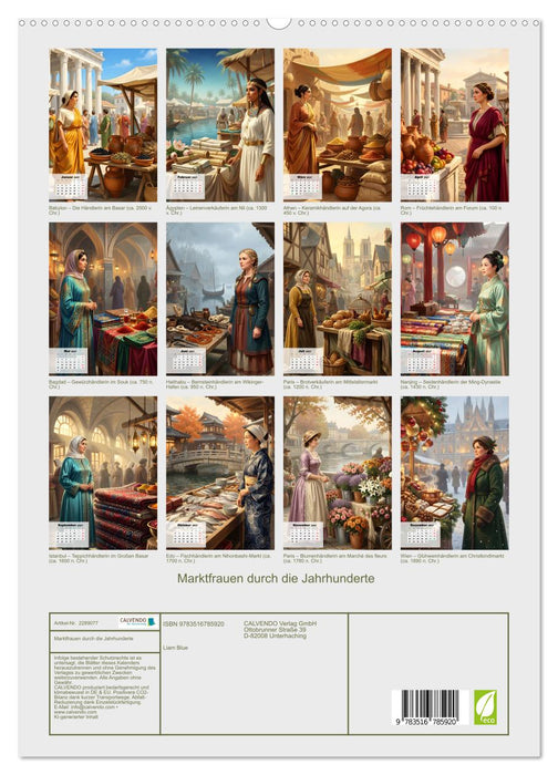 Marktfrauen durch die Jahrhunderte (CALVENDO Premium Wandkalender 2027)