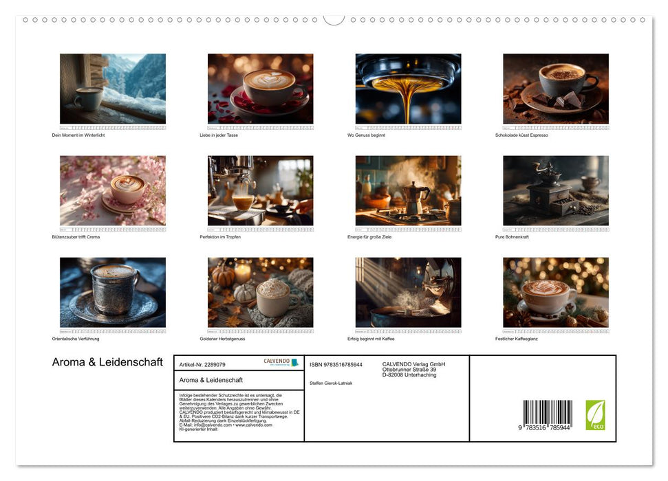 Aroma & Leidenschaft (CALVENDO Premium Wandkalender 2027)