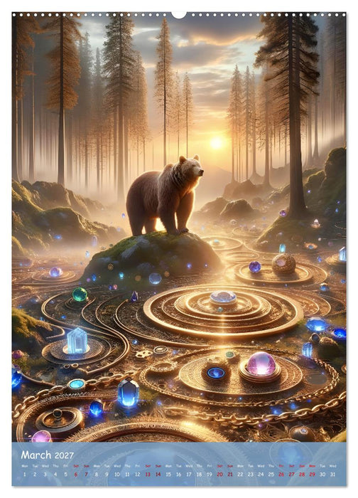 The Art of Power Animals (CALVENDO Monthly Calendar 2027)