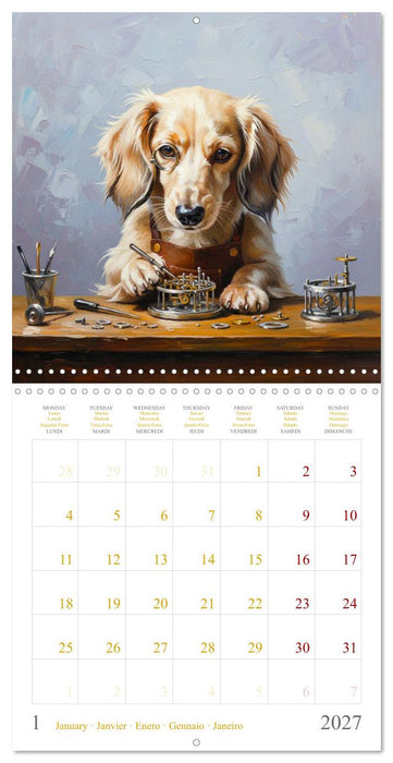 Dachshund Happiness (CALVENDO Monthly Calendar 2027)