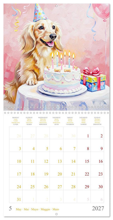 Dachshund Happiness (CALVENDO Monthly Calendar 2027)