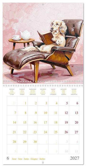 Dachshund Happiness (CALVENDO Monthly Calendar 2027)