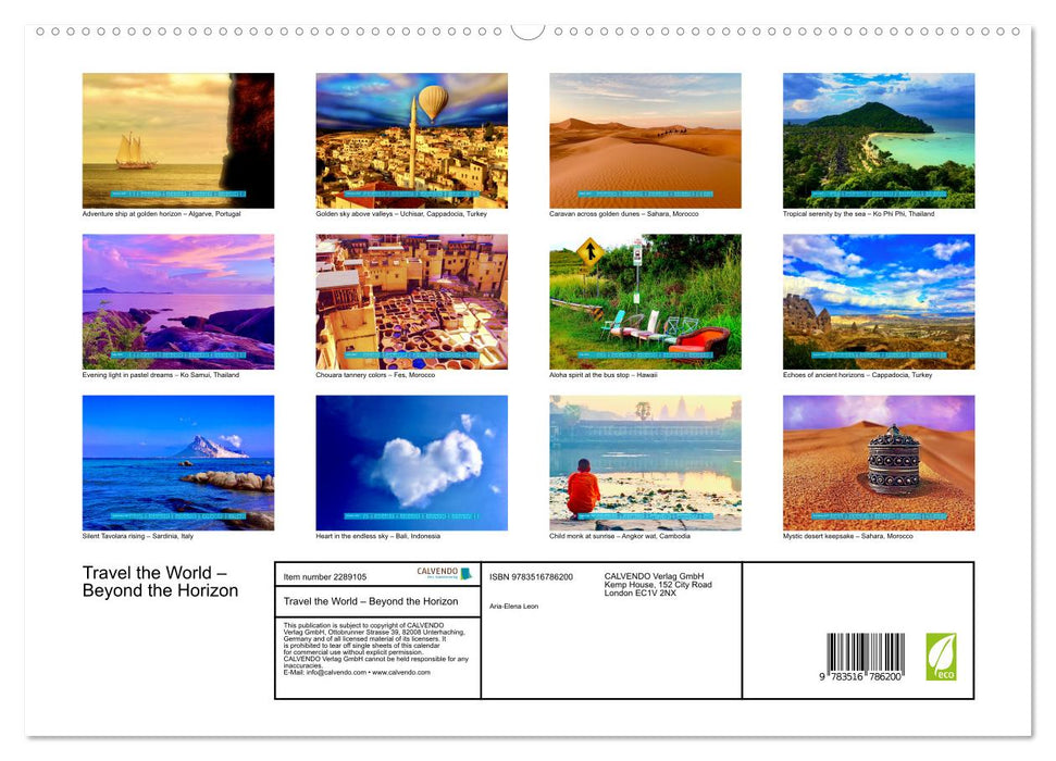 Travel the World – Beyond the Horizon (CALVENDO Premium-Calendar 2027)