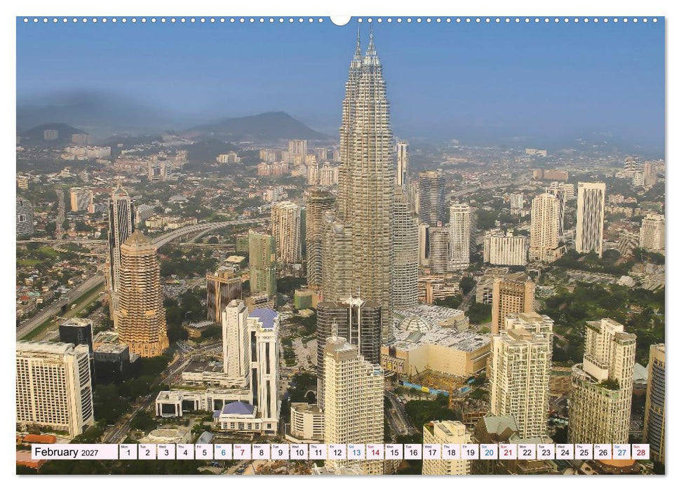 Malaysia – Between Rainforest, Temples and the Skyline of Kuala Lumpur (CALVENDO Premium-Calendar 2027)