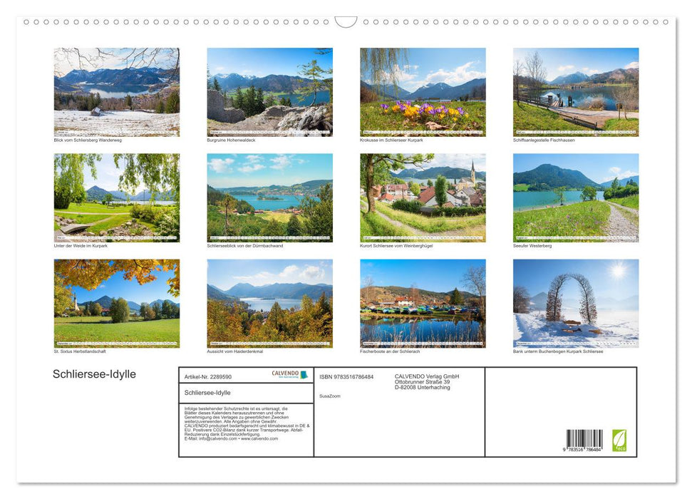 Schliersee-Idylle (CALVENDO Wandkalender 2027)