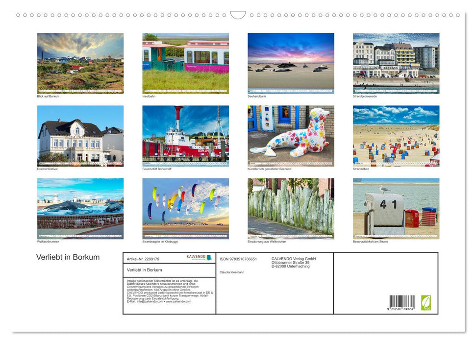 Verliebt in Borkum (CALVENDO Wandkalender 2027)