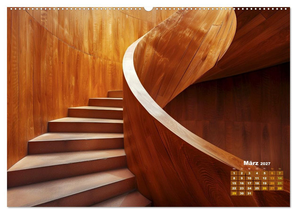 Stufe um Stufe - Treppen (CALVENDO Premium Wandkalender 2027)