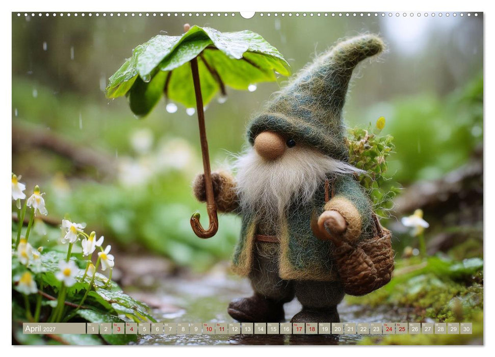 Wichtelglück zwischen Wald und Wiese (CALVENDO Wandkalender 2027)