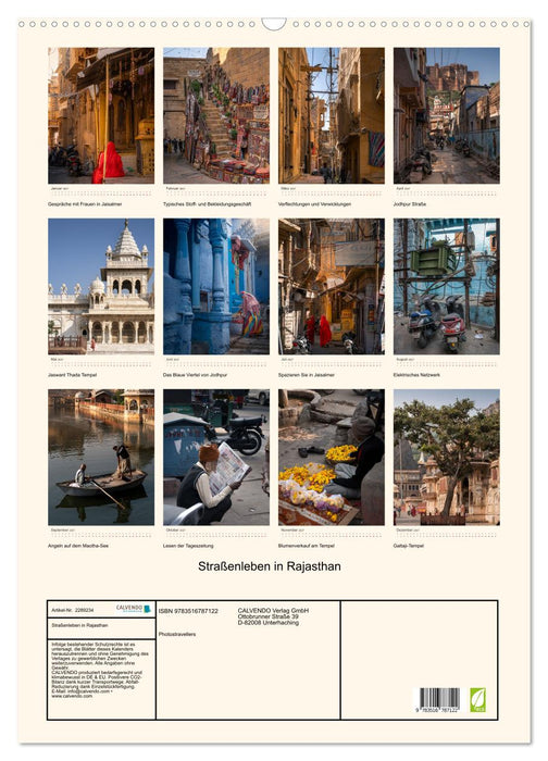 Straßenleben in Rajasthan (CALVENDO Wandkalender 2027)