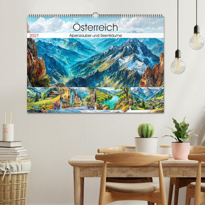 Österreich. Alpenzauber und Seenträume (CALVENDO Wandkalender 2027)