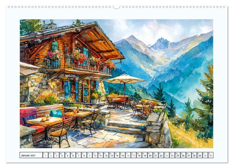 Österreich. Alpenzauber und Seenträume (CALVENDO Wandkalender 2027)
