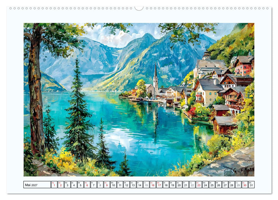 Österreich. Alpenzauber und Seenträume (CALVENDO Wandkalender 2027)